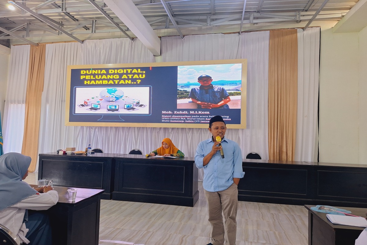 Kaprodi KPI Isi Acara Self Training di IPNU-IPPNU MA. Nurul Islam dan Gelar Sosialisasi PMB Tahun 2025