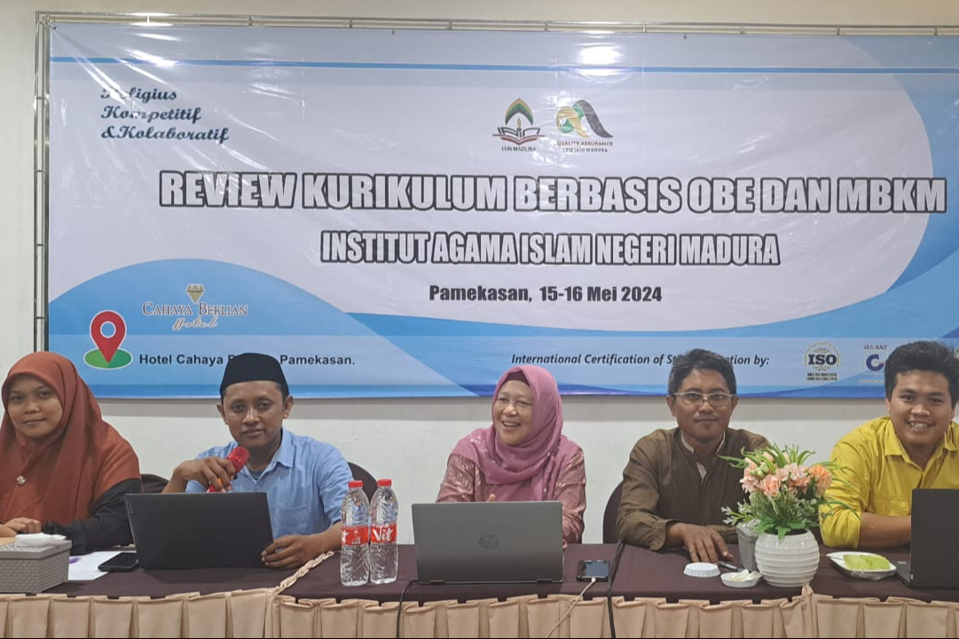 Pimpinan Fakultas Ushuluddin dan Dakwah IAIN Madura Mengikuti Review Kurikulum OBE untuk Akreditasi Internasional FIBAA