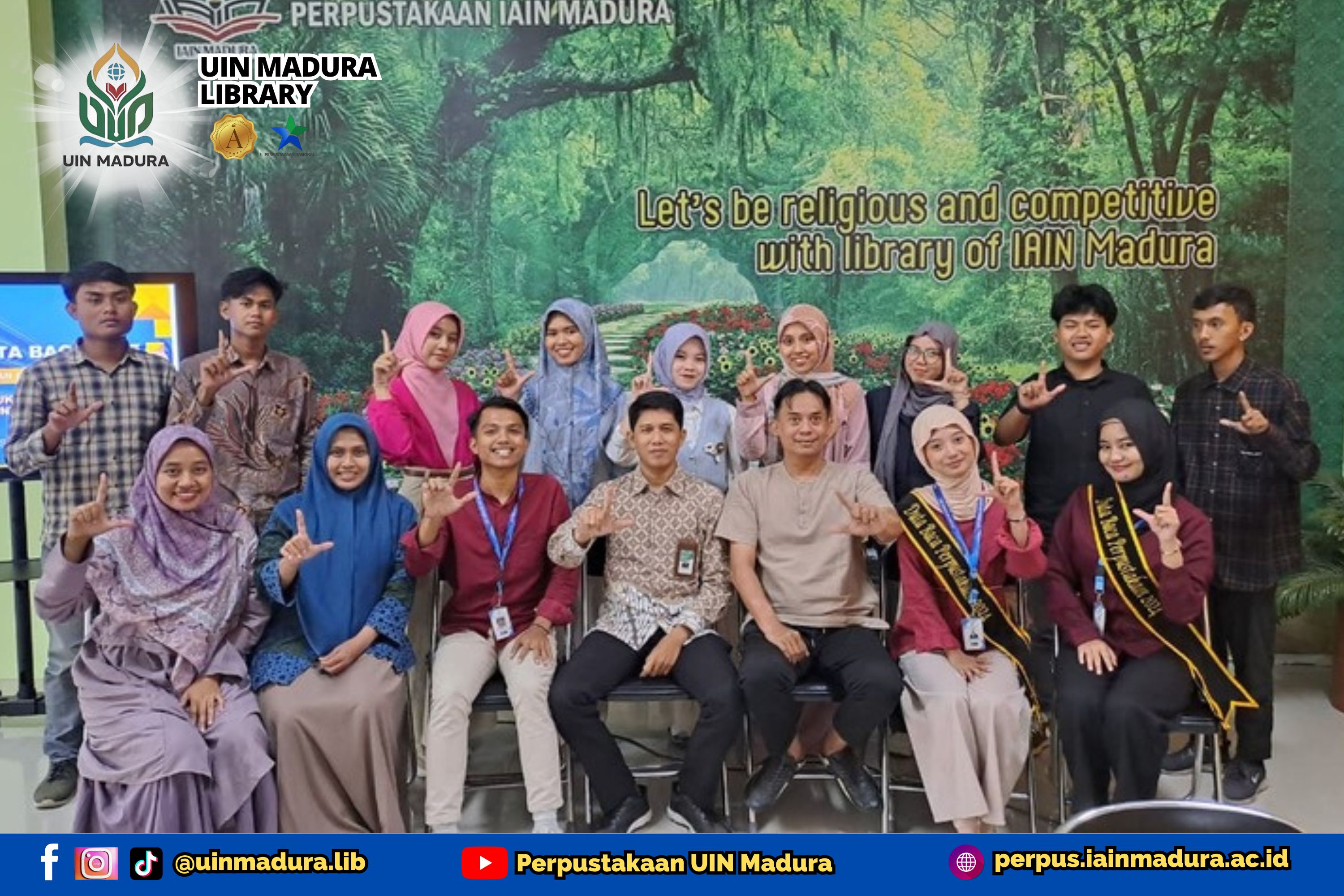 Mahasiswi Prodi Komunikasi dan Penyiaran Islam Terpilih sebagai Winner Duta Baca Perpustakaan UIN Madura 2025