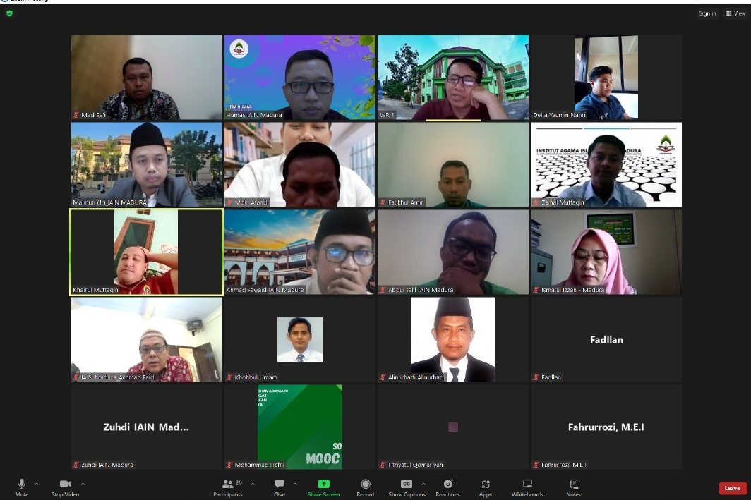 Warek 1 Pimpin Rapat Koordinasi Sosialisasi Penerimaan Mahasiswa Baru 2024 Via Zoom Meeting