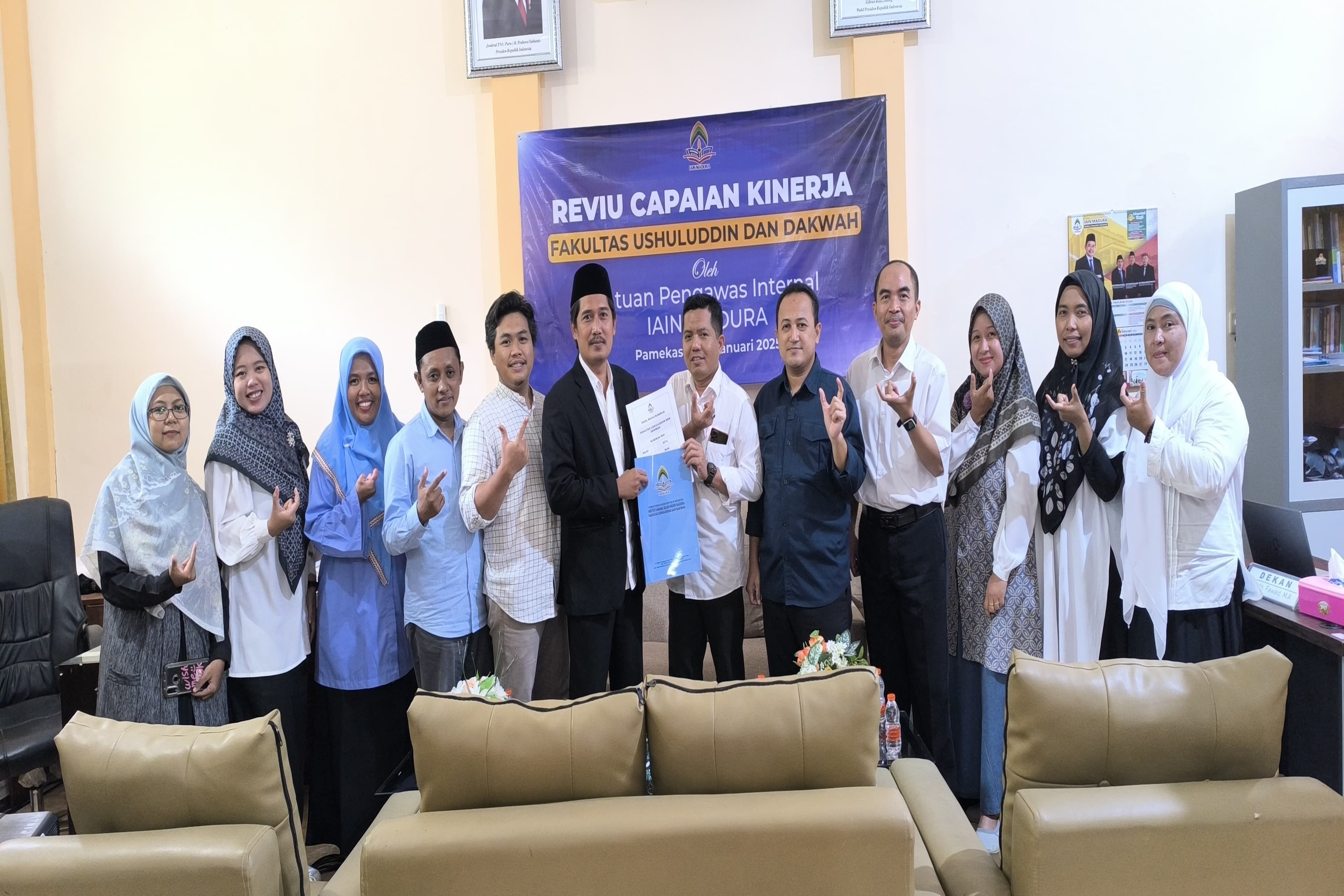 FAUD IAIN Madura Gelar Reviu Capaian Kinerja Oleh Satuan Pengawasan Internal (SPI) IAIN Madura