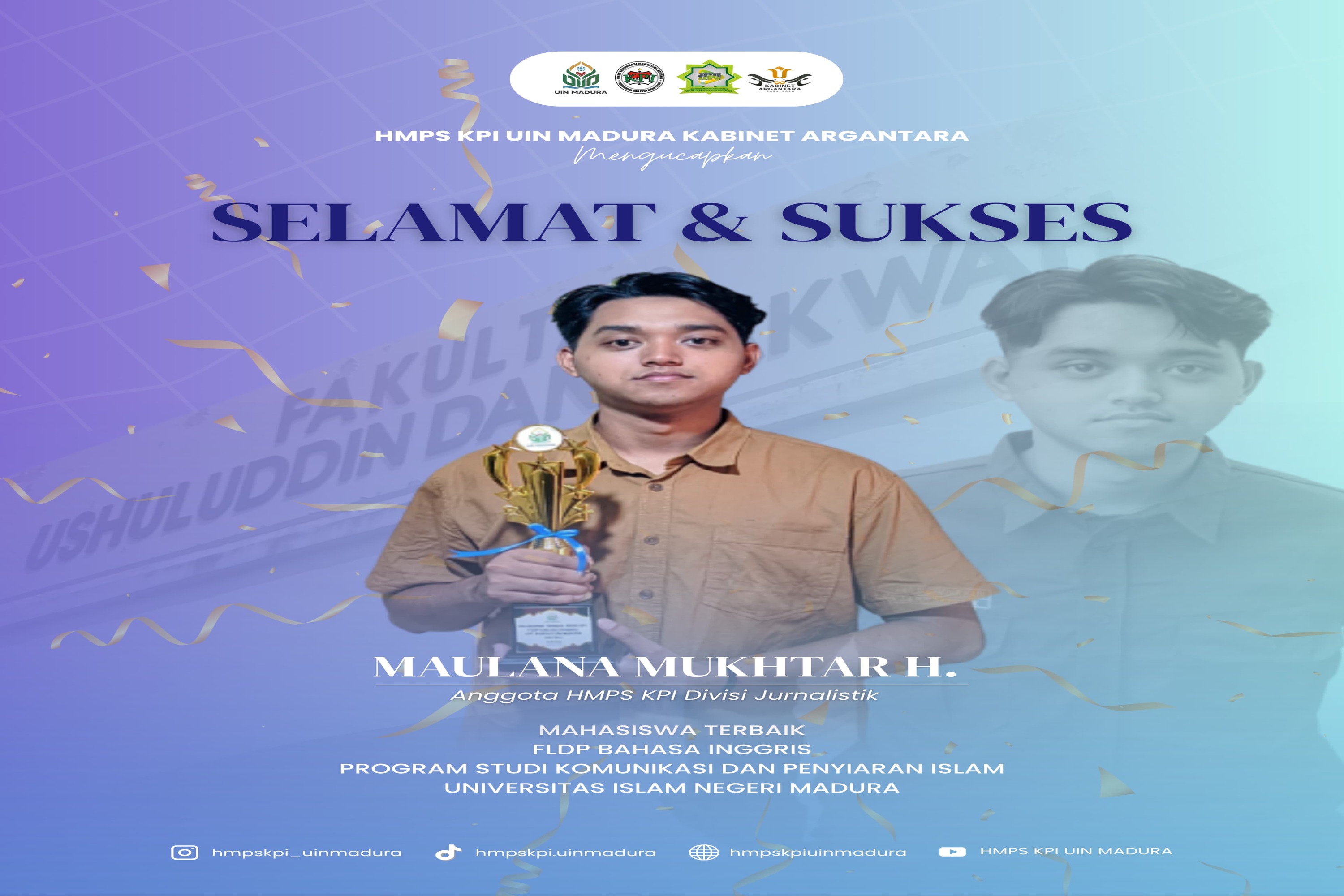 Mahasiswa KPI UIN Madura Menjadi Mahasiswa Terbaik FLDP Bidang Bahasa Inggris