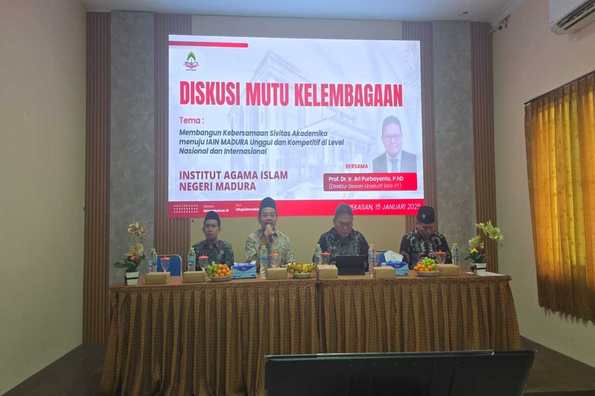 IAIN Madura Hadirkan Direktur Dewan Eksekutif BAN-PT : Diskusi Mutu Kelembagaan